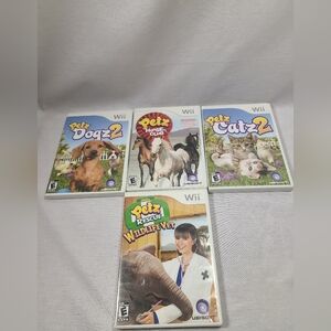 Petz Nintendo Wii Game lot of 4